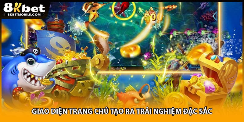 Giao diện trang chủ tạo ra trải nghiệm đặc sắc