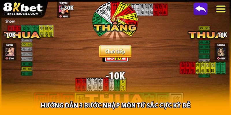 Hướng dẫn 3 bước nhập môn tứ sắc cực kỳ dễ